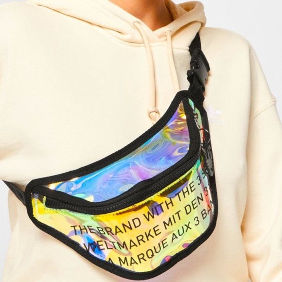 Adidas GN2120 Iridescent Transparent Waist Bag - Picture 1 of 4